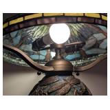 LLR - Dragonfly Tiffany-Style Stained Glass Table Lamp