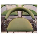 LLR - Thonet Vintage Green Cantilever Bar Stool Set of 3