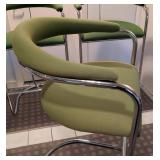 LLR - Thonet Vintage Green Cantilever Bar Stool Set of 3