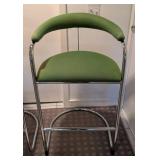LLR - Thonet Vintage Green Cantilever Bar Stool Set of 3