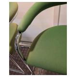 LLR - Thonet Vintage Green Cantilever Bar Stool Set of 3