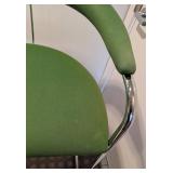 LLR - Thonet Vintage Green Cantilever Bar Stool Set of 3