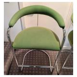 LLR - Thonet Vintage Green Cantilever Bar Stool Set of 3