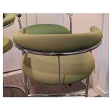 LLR - Thonet Vintage Green Cantilever Bar Stool Set of 3