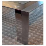 LR - Elaine Cohen for DIA Stainless Steel & Glass Cocktail Table