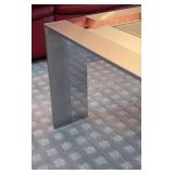 LR - Elaine Cohen for DIA Stainless Steel & Glass Cocktail Table