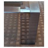 LR - Elaine Cohen for DIA Stainless Steel & Glass Cocktail Table