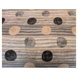 UL - King Size Upholstered Bed Frame with Black Headboard and Linens