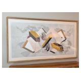 UL - Signed Abstract Geometric Collage Print