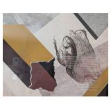 UL - Signed Abstract Geometric Collage Print