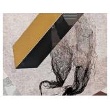 UL - Signed Abstract Geometric Collage Print