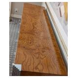 UL - Milo Baughman-Style Burled Wood Dresser with Chrome Accents