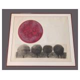 UL - Hamilton Poem to the Rising Sun II - 55/295 Limited Edition Print, Framed