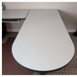 UL - Wilsonart L-Shaped Office Desk With Wall Cabinets