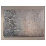 UL - Metallic Swirl Abstract Canvas Print Wall Hanging