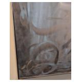 UL - Metallic Swirl Abstract Canvas Print Wall Hanging