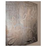 UL - Metallic Swirl Abstract Canvas Print Wall Hanging