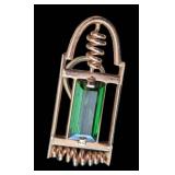 K - 14k Yellow Gold Green Tourmaline Earrings