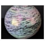 UL - Unsigned Swirled Art Glass Paperweight