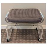 UL - Vintage Lucite Vanity Stool - Rolling with Wheels