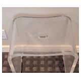 UL - Vintage Lucite Shower Chair - Clear Acrylic