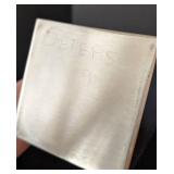 UL - Deters Obelisks - Pair of Signed Brushed Metal Obelisks