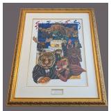 UL - Gorecki Beastly Ball Original 1998 Framed Painting