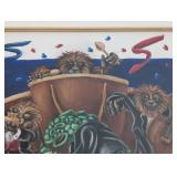 UL - Gorecki Beastly Ball Original 1998 Framed Painting