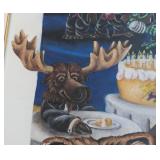 UL - Gorecki Beastly Ball Original 1998 Framed Painting