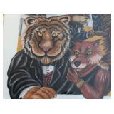 UL - Gorecki Beastly Ball Original 1998 Framed Painting