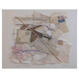 UL - Hanlou Written on My Heart - Framed Mixed Media Collage