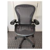 LB - Herman Miller Size 2 Office Chair - Mesh Back, Black Frame