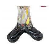 LB - Art Glass Clown Figurine - Colorful Glass Sculpture