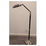 LB - Sharper Image Floor Lamp - Adjustable Wood Arm