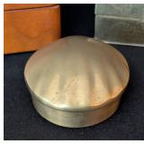 UL - BK Designs 3 Vintage Trinket Boxes - Floral Inlays & Pressed-Plant Lid, China Made