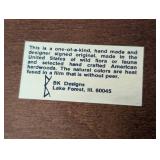 UL - BK Designs 3 Vintage Trinket Boxes - Floral Inlays & Pressed-Plant Lid, China Made