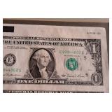 LLR - 1981 Series One Dollar Bills Framed Money Collage