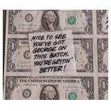 LLR - 1981 Series One Dollar Bills Framed Money Collage