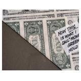 LLR - 1981 Series One Dollar Bills Framed Money Collage