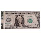 LLR - 1981 Series One Dollar Bills Framed Money Collage