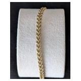 K - 14K Yellow Gold Bracelet - 7 in