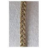 K - 14K Yellow Gold Bracelet - 7 in