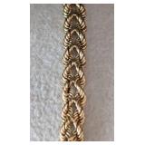 K - 14K Yellow Gold Bracelet - 7 in