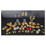 K - Variety of Gold-Tone Fashion Earrings