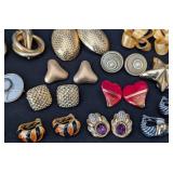 K - Variety of Gold-Tone Fashion Earrings