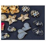 K - Variety of Gold-Tone Fashion Earrings