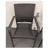 G - Pair of Dark Grey Patio Chairs