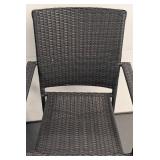 G - Pair of Dark Grey Patio Chairs