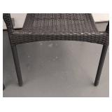 G - Pair of Dark Grey Patio Chairs