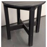 G - Pair of Round Grey Wood Composite Side Tables
